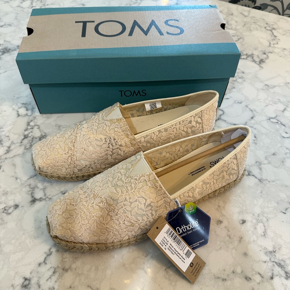 NWT Toms Alpargata Rope Shoes